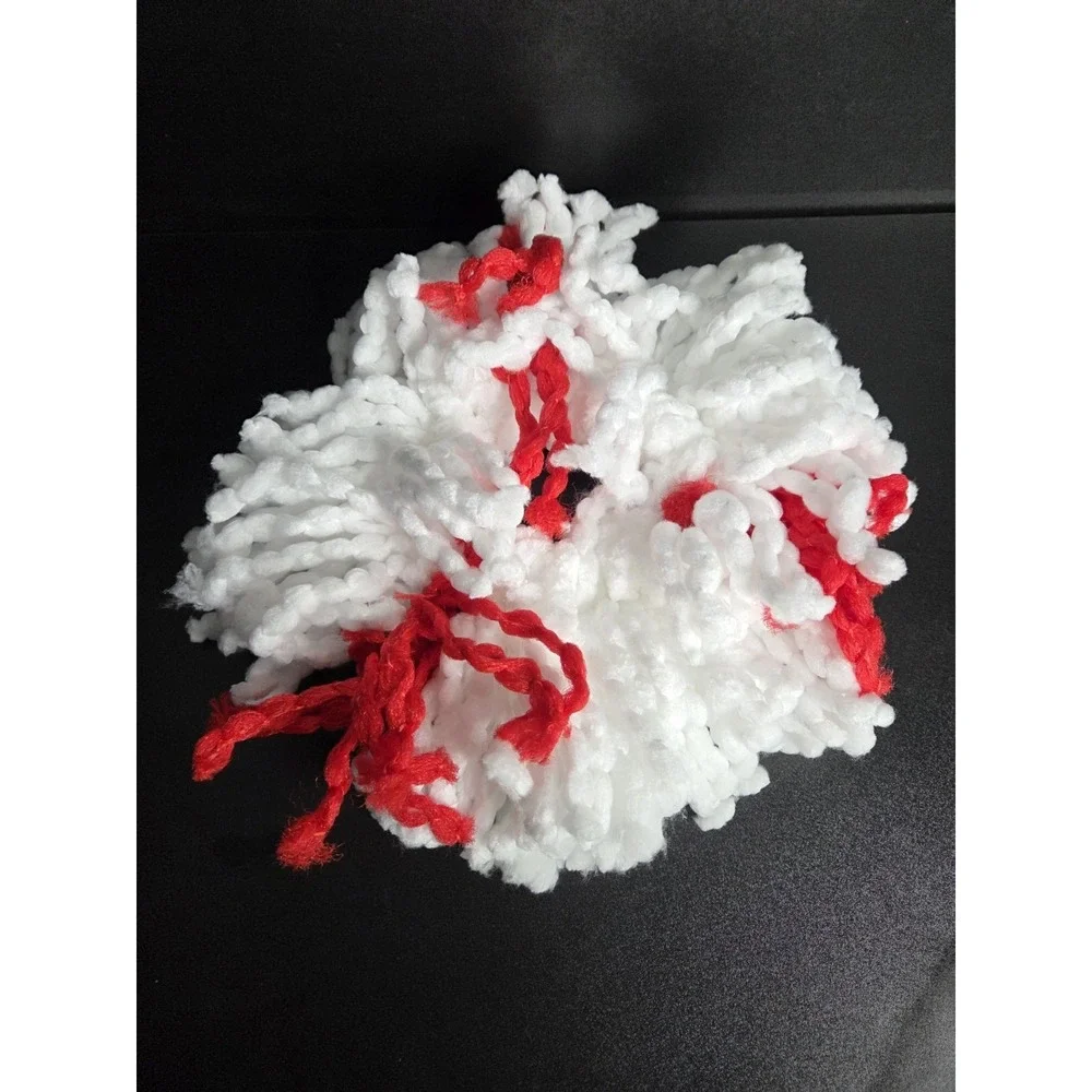 Microfiber Spin Mop Replacement Head Triangular Refill Red White Fits EasyWring